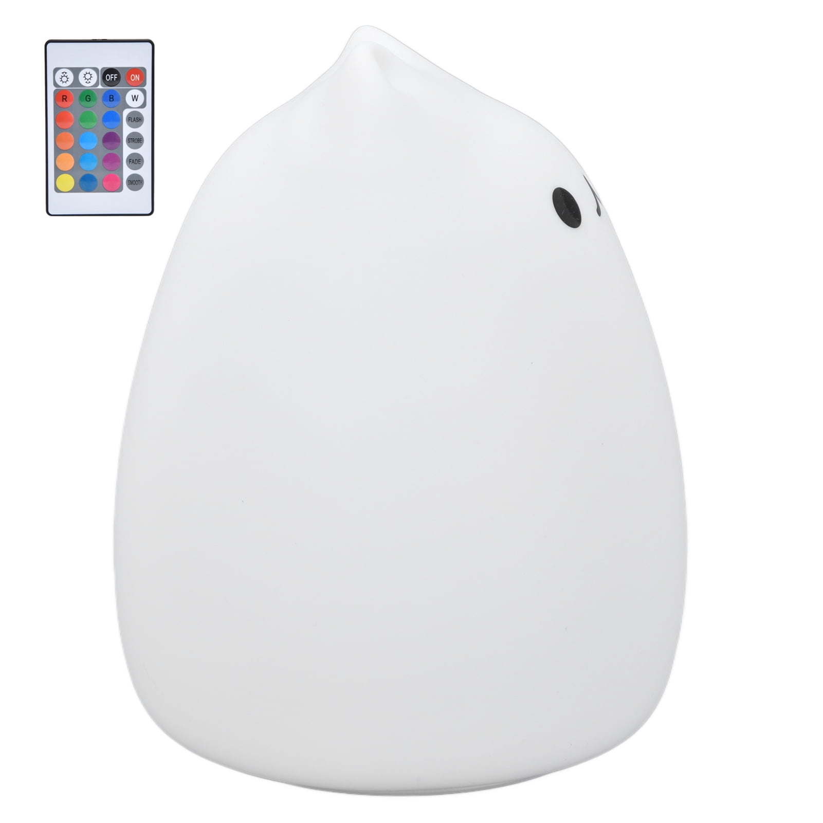 YAHHU Silicone LED Cat Night Light with Remote Control, USB Rechargeable RGB Color Changing Lamp, Portable Nursery Light, 4.8 inches / 12.2 cm for Kids Baby Bedroom Decoration & Gift, Multicolor