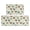 Rooster and Rose Green Pattern, variant on Rooster and Flower Cream Pattern Anti Fatigue Kitchen Rugs Set Of 2, Non Slip Washable Decorative Floor Mats for Kitchen Sink Laundry, 17"x30" and 17"x47"