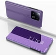 thumbnail image 2 of Mirror Case for Xiaomi 13 Pro Support Wireless Charging, Smart Clear View Cover Thin Ultra with Kickstand Flip Phone Case for Xiaomi 13 Pro QH Purple, 2 of 8