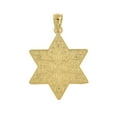 thumbnail image 5 of 14K Yellow Gold and 14K White Gold Star of David Filigree Pendant Charm, 5 of 9