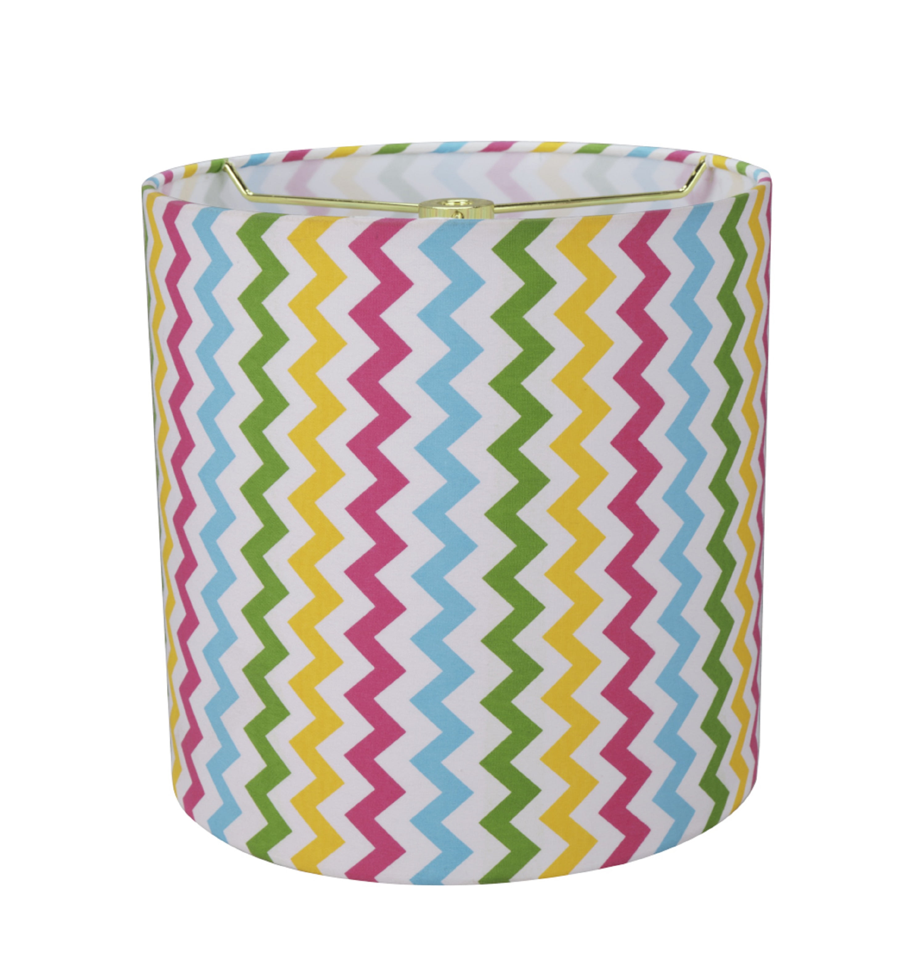 Aspen Creative 31230 Transitional Drum (Cylinder) Shaped Spider Construction Lamp Shade in White, 8" wide (8" x 8" x 8")