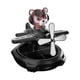 thumbnail image 3 of Difusor solar giratorio para coche, modelo de avión, adorno de aceite esencial Oso negro en vidrio, 3 of 9