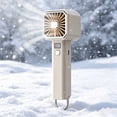 thumbnail image 7 of Handheld Digital Display High Speed Fan USB Rechargeable Portable Mini Fan Strong Airflow Cooling Battery Indicator Compact Outdoor Travel Office Home Commuting Use Efficient Cooling Device, 7 of 7
