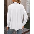 thumbnail image 4 of New spring and summer women's office commuting business long-sleeve shirt, 4 of 5