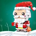 thumbnail image 3 of Pueblo de invierno de santa claus, árbol de Navidad, muñeco de nieve, Brickheadz, bloques de construcción, juguetes de ladrillos, regalos, 2023, 3 of 5