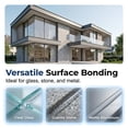 thumbnail image 4 of 9900 Sealant Waterproof, Outdoor Silicone Sealant, Quick Drying Transparent Adhesive Sealant for Roof Leaks & Wall Cracks, Heat & Stretch-Resistant, Tear-Proof for Exteriors (Transparent), 4 of 7