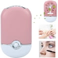 thumbnail image 4 of RV Rose-Personal Mini ventilador portátil, ventilador eléctrico de aire acondicionado, ventilador de refrigeración portátil recargable USB para extensión de pestañas, esmalte de uñas, secado rápido brillar  Electrónica, 4 of 4