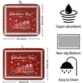 thumbnail image 2 of Happy Valentine''s Day Dish Drying Mat for Kitchen Red Love Heart Truck Plaid Drying Mats Super Absorbent Dishes Drainer Pad Reversible Microfiber Dish Drying Rack Mat for Kitchen Counter 18x24 Inch, 2 of 6