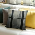 thumbnail image 3 of BANET City Throw Pillow Cushion Cover, Rooftop View Through Window Skyline Landmark Rooftop Travel, Decorative Square Accent Pillow Case White, 3 of 5