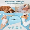 thumbnail image 6 of Reusable Pee Pads for Incontinence, Bed Waterproof Mattress Protector Underpad, Washable, Large 35x27”, for Baby, Infant, Toddlers, Adults, Elderly Puppy Training, Dogs, Pet (2 Pack), 6 of 6