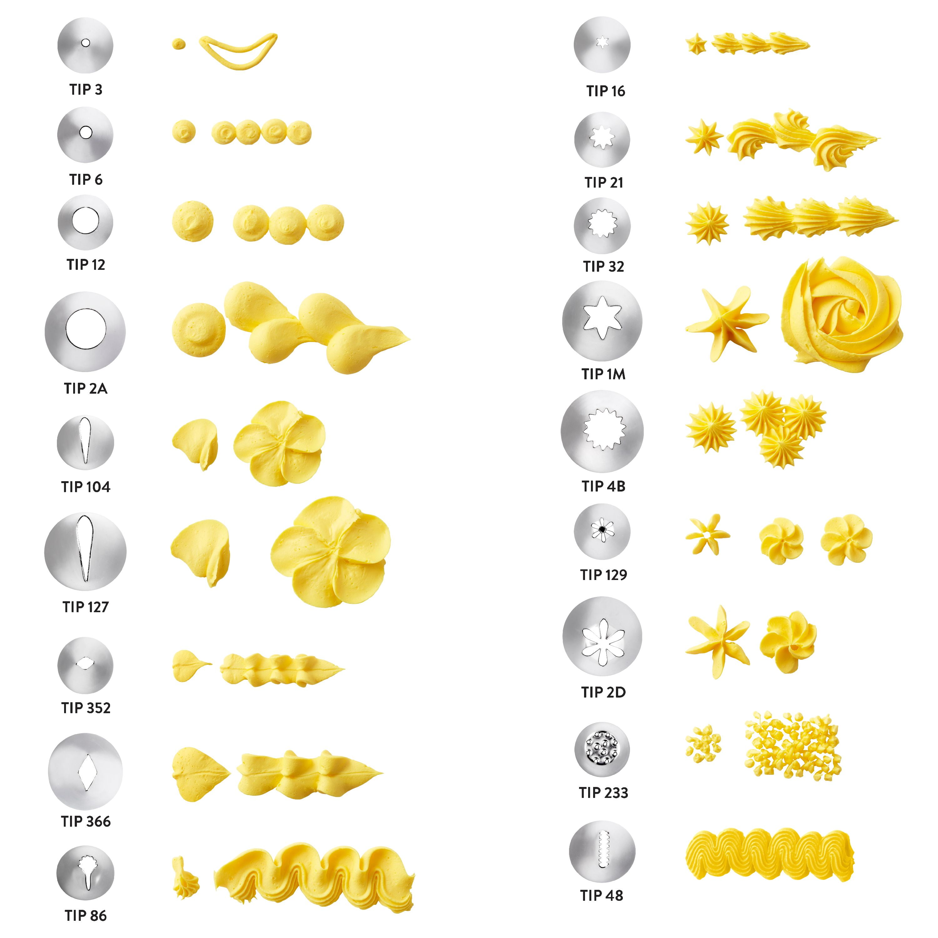 Wilton Deluxe Decorating Tip Set 46 Piece Walmart Com Walmart Com