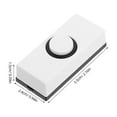 thumbnail image 2 of KONTONTY Set of 2 White ABS Doorbell Buttons with Stable Connection for Garage Use, 2 of 8