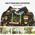 thumbnail image 4 of Kdxio coffee shop house Print Womens Oversized Hoodies Sweatshirts Hooded Pullover Tops Sweaters Casual-XX-Large, 4 of 7