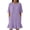 Purple, variant on Horkkom T Shirt Dress Women Summer Short Sleeve Solid Color Mini Dresses Ruffle Beach Sundresses, S-2XL