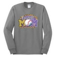 thumbnail image 3 of Baseball Mom Cheetah Glitter Sports Mens Long Sleeve Shirt, Heather Grey, XX-Large, 3 of 5