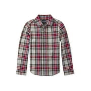 The Children's Place Boys 4-16 Plaid Long Sleeve Button Down