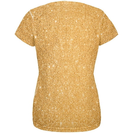 Old Glory - Gold Glitter All Over Womens T-Shirt - 2X-Large - Walmart ...