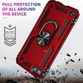 thumbnail image 3 of LAICAIW Étui pour iPod Touch 7, Étui pour iPod Touch 6, Étui Hybride Robuste Antichoc avec Support Intégré pour Apple iPod Touch 7e/6e/5e Génération (Rouge), 3 of 7