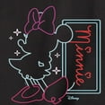 thumbnail image 3 of Disney - Minnie Mouse Neon Outlined - Youth Crewneck Fleece Sweatshirt, 3 of 5