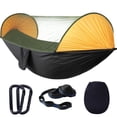 thumbnail image 3 of Hamaca automática con mosquitera de nailon para acampar al aire libre, sombrilla, hamaca a prueba de mosquitos, tienda de campaña, columpio para interiores, 3 of 5