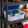 thumbnail image 5 of IRIS 26 Qt. Plastic Storage Bins with Sealed Lids, Clear Gasket Box, Airtight Containers, 5 of 13
