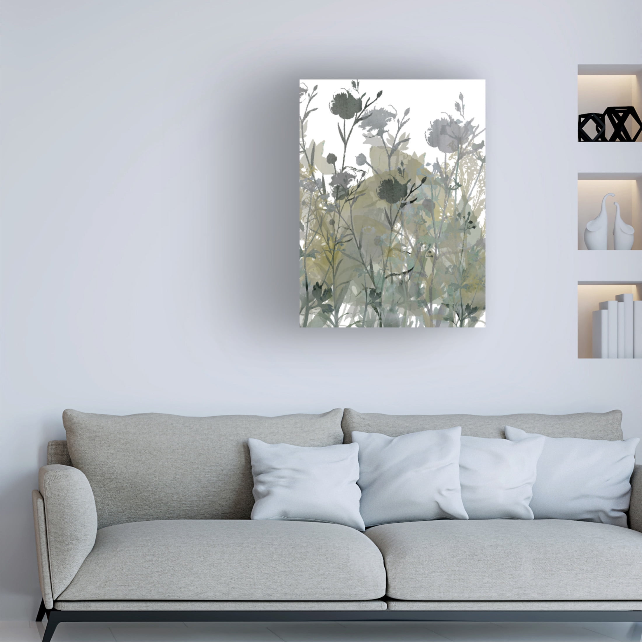 Canvas Wall Art - Maliq 'Flower Meadow' Wall Art for Living Room, Bedroom, or Office Décor by Trademark Fine Art - 24 x 32 Inches