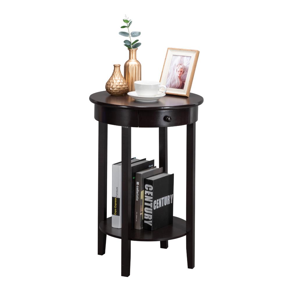 Winado Side Table Modern Industrial End Table,2Tier Side Table with