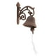 thumbnail image 1 of Campana de puerta de hierro montada en la pared perfecl Campana de Vintage, 1 of 8
