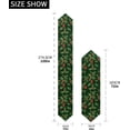 thumbnail image 3 of Table Runner 108 Inches Long, Watercolor Holly Table Runner for Kitchen Table Farmhouse Table Runners Cloth for Wedding Dining Room Parties Decorative Table Runner Seasonal, 3 of 7