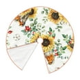 thumbnail image 3 of Kll Sunflowers Leaves And Birds Christmas Tree Skirt 30",Party Decorations Farmhouse For Christmas Decorations Holiday Party, 3 of 8