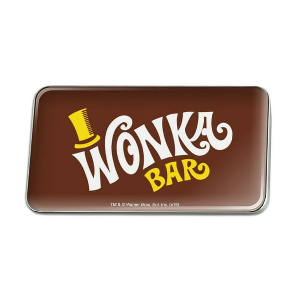 Graphics And More Willy Wonka And The Chocolate Factory Wonka Bar Logo Metal Rectangle Lapel Hat Pin Tie Tack Pinback Walmart Com Walmart Com