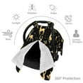 thumbnail image 3 of Car Seat Cover Baby - Elegant Gold Moose Breathable Infant Car Seat Cover for Baby Carseat, Lightweight Comfort Baby Essentials Must Haves Newborn Stuff for Girl Boy, 3 of 7
