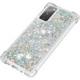 thumbnail image 6 of Compatible with Samsung Galaxy S20 FE Case Glitter Liquid Cute Clear Phone Case Floating Quicksand Shockproof Protective Bumper Silicone Soft TPU Case for Samsung Galaxy S20 FE Love Sliver, 6 of 12