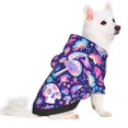 thumbnail image 2 of Honeii mushroom rainbow Skull cartoon Print Small Dog Hoodies Pet Hooded Sweatshirts Fall Winter Puppy Cat Sweaters Warm Clothes for Small Dogs Outfits Costume-Large, 2 of 7