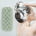 thumbnail image 2 of Unique Bargains 1 Pc Hair Brush Soap-shaped Scalp Scrubber Green, 2 of 6