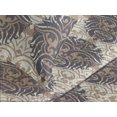 thumbnail image 3 of Ambesonne Tribal Quilted Coverlet 3 Pcs, Bohemian Earthy Ethno Art, Queen Size, Umber Taupe Ivory, 3 of 4