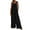 Black, variant on SHOPESSA Jumpers for Women with Pockets Casual Cold Shoulder Jumpsuit Solid Button Suspender Jumpsuits Wide Pocket Leg Pant Jumpsuit
