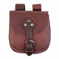 thumbnail image 3 of Kokiya Fanny Pack Medieval Waist Bag Wallet Purse Steampunk Waist Pouch PU Leather Belt Brown, 3 of 9