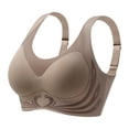 thumbnail image 2 of Women's Large Size Seamless Sports Bra Wireless Lifting Fixed Cup Underwear, Plus Size Gathering Yoga Vest, High Impact Shockproof Bralette, Smooth Breathable Supportive Gym Top, Workout Lingerie, 2 of 8