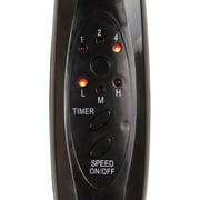 BLACK+DECKER 3-Speed 48-Watt 16-In. Oscillating Stand Fan with Remote, BFSR16 (Black), BFSR16B