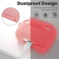 thumbnail image 3 of IBAOLEA Compatible with AirPods Pro Case, Protective Silicone Cover Compatible with AirPods Pro (2019) Fluorescent Red, 3 of 8