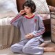 thumbnail image 1 of Pjs-Conjunto de pijama de algodón para mujer, ropa de dormir con dibujos animados, cuello redondo, informal, para el hogar, M-XXL, 1 of 5