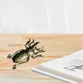 thumbnail image 5 of Grandest Birch Study Beetle Figurine Personality Brass Art Tea Pet Beetle Sculpture for Desktop Beetle Figurine, 5 of 8