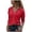 Red, variant on Women Solid Long Sleeve Turn Down Collar Blouse Pullover Tops Shirt Long Sleeve Turtleneck Women Light Shirts for Women Shirts Women Casual Womens Long Sleeve Tops Polyester Extra Large