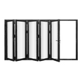 thumbnail image 3 of 5 Panel, Folded Out, (0R5L) Outswing, Folding Patio Door, Aluminum Folding Door (Black, Right to Left W168in*H80in), 3 of 12
