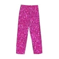 thumbnail image 5 of Junzan Men'S Pajama Pants Rose Red Glitter Sleepwear Pants Pj Bottoms Drawstring And Pockets, 5 of 9