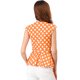 thumbnail image 5 of Top Sin Mangas Con Cuello En V Para Mujer Allegra K Naranja L, 5 of 6