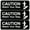 Black/White, variant on Excello Global Products Caution Watch Your Step Wall Sign 9x3 Black/White 3Pk