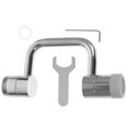 thumbnail image 4 of HONMEET Rotatable Faucet Extender Faucet Aerator Copper Silver Shower Water Outlet Kitchen Sink 1Set, 4 of 7