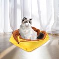 thumbnail image 3 of Alfombrilla para gatos 2 en 1 resistente al agua para otoño e invierno cama cálida para perros para el suelo del hogar (amarillo) JShteea Libre de BPA, 3 of 7